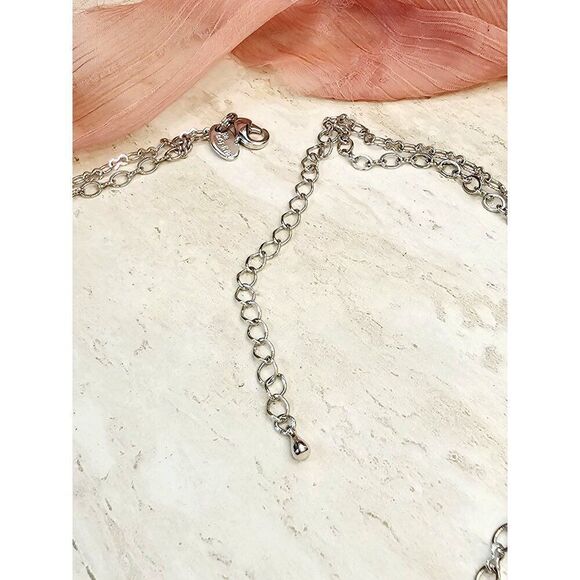 Lia Sophia Layered Glass Beaded Necklace - Picture 6 of 9